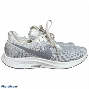 Nike Zoom Pegasus 35 Tennis Shoes Sneakers Gray White size 8